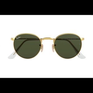 Ray-ban Round Metal Polished Gold